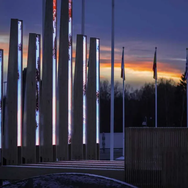 bildspel konstruktion för entréytor Arlanda Stad